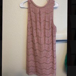 Dusty rose mini dress